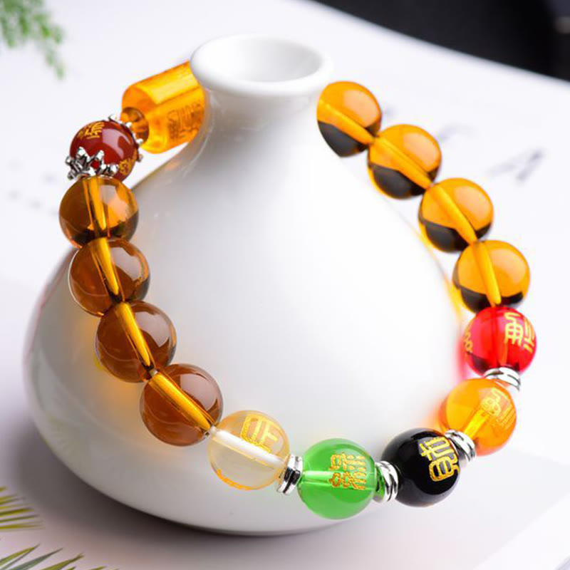 10mm Citrine Bracelet for Prosperity and Happiness