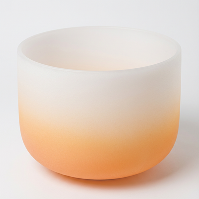 Kristallklangschale - Meditationsschale mit D-Note für das Sakralchakra