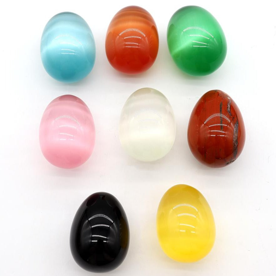 5 cm polierter Kristall-Ei-Handschmeichler zur Meditation