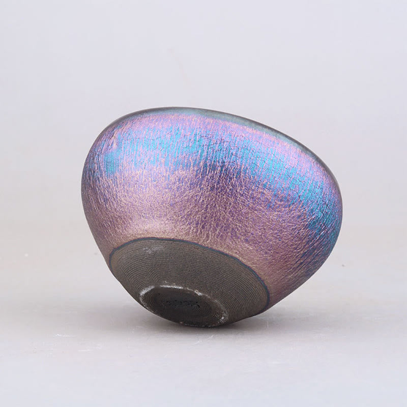 Handgefertigte Aurora Jian Zhan Keramik-Teetasse 8,5 cm Achtsamkeitstasse