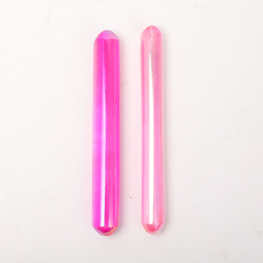 6-Zoll-Aura-Pink-Polierter Kristall-Selenit-Stab