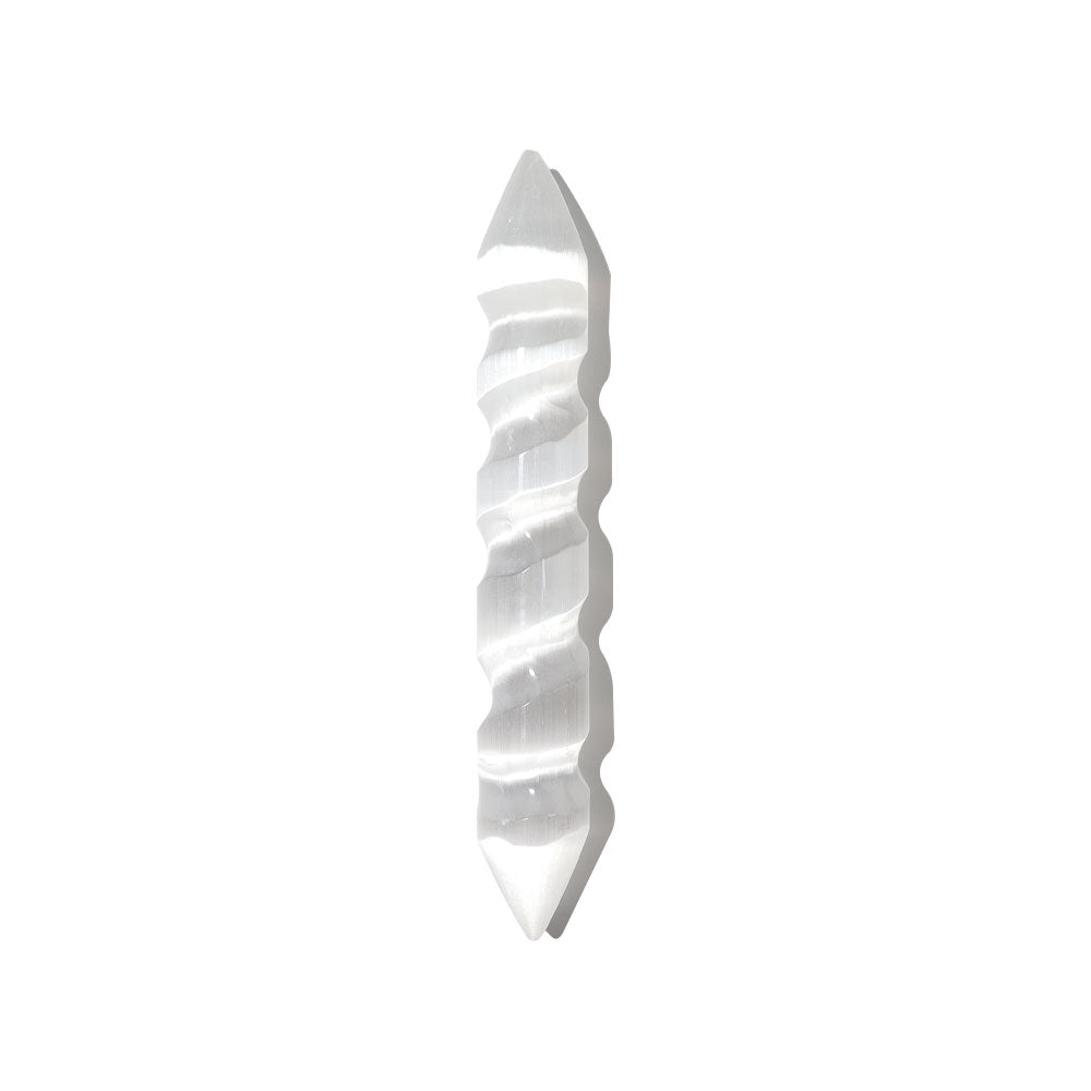 6 Zoll Selenit Spirale Doppelender Kristallstab