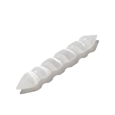 6 Zoll Selenit Spirale Doppelender Kristallstab