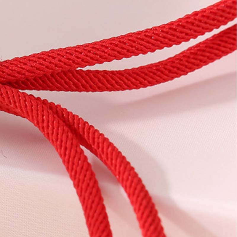 Sterlingsilbernes, mehrlagiges Flechtarmband mit roter Schnur für Glück und Schutz