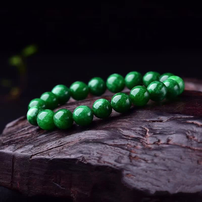 8mm Cyan Jade Armband | Calm Harmony Beads