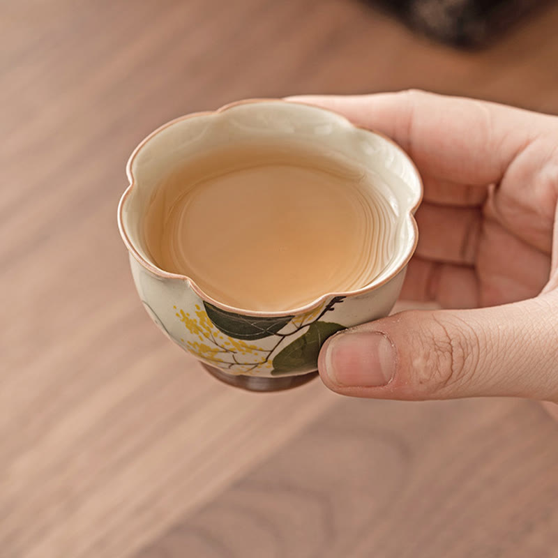 40 ml Osmanthus-Kaninchen-Teetasse aus Keramik für Kung-Fu-Teeritual
