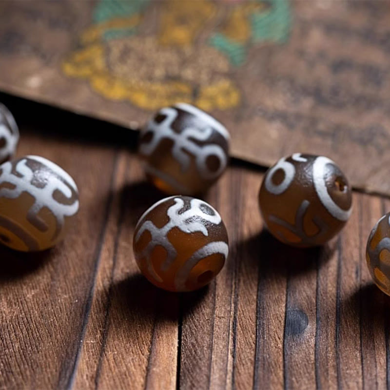 Unisex-Armband mit 108 tibetischen Yakknochen-Perlen