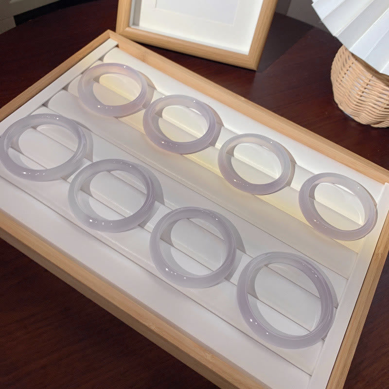 Lila Jade Schutzarmband Armreif 55-56mm Ruhe Beruhigend