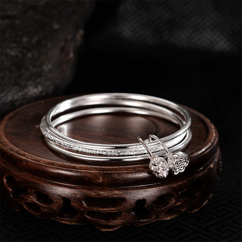 58 mm weißes Kupfer-Lotus-Pod-Armband für Neuanfänge