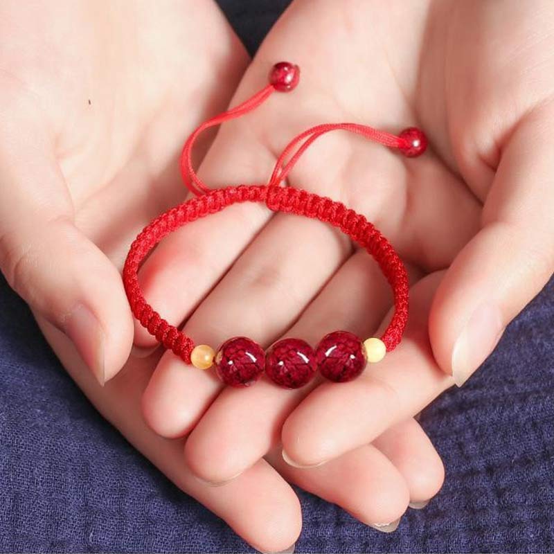 Zinnoberarmband für Kinder | Red String Blessing Schmuck