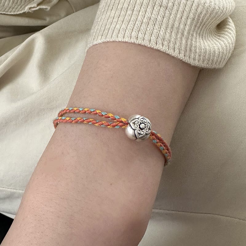 Sterling Silver Multicolored Luck Bracelet | Spiritual Protection