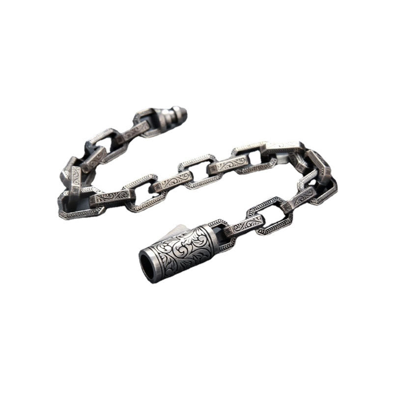 Kupfer Vintage Tang Dynastie Glück Energie Armband 18cm
