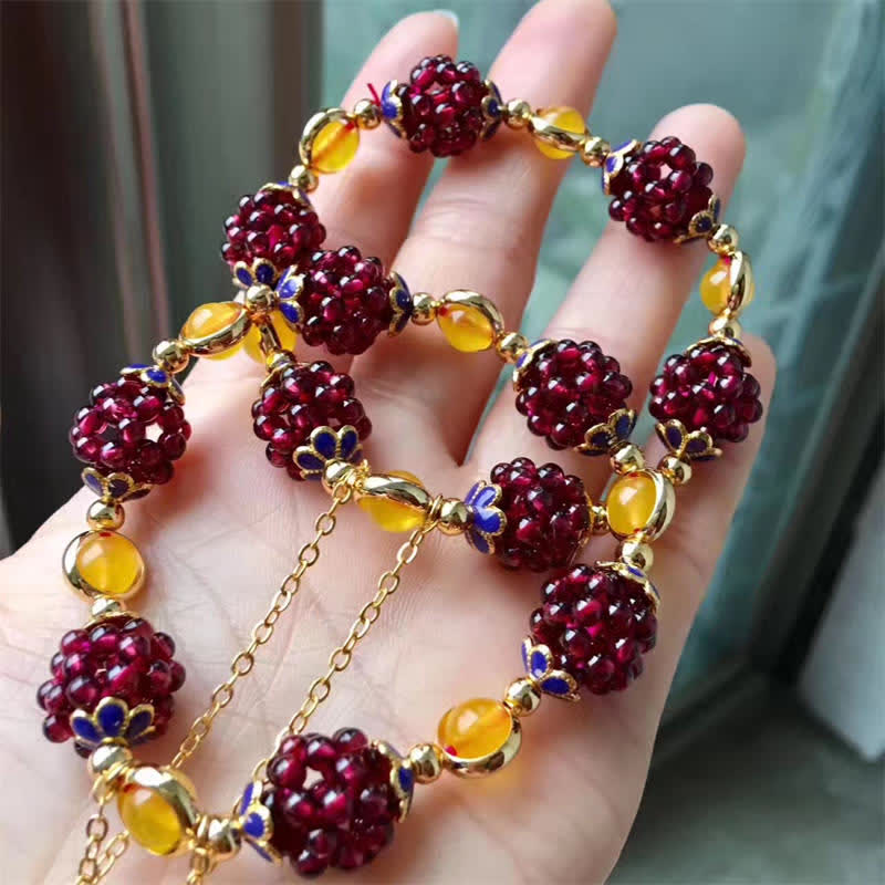 3 mm Granat & Amethyst Ruhearmband für die Heilung von Frauen