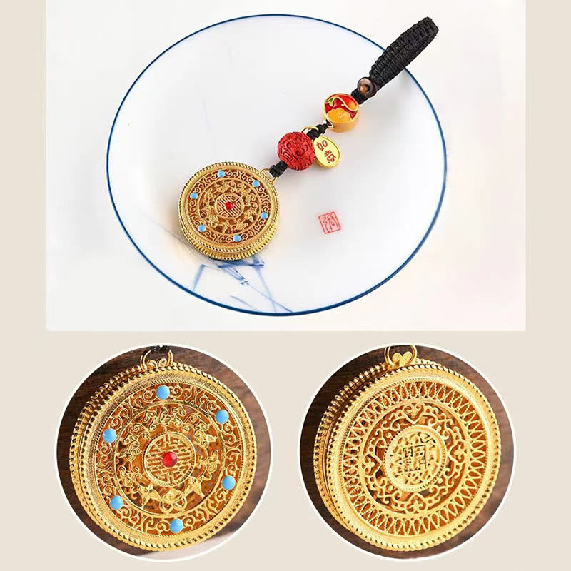 Segen Fu Charakter Ruyi Charm Schlüsselanhänger | Spiritueller Schmuck