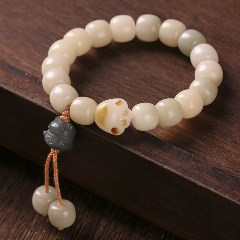 Bodhi Seed Glückskatze Friedensarmband für spirituelle Harmonie