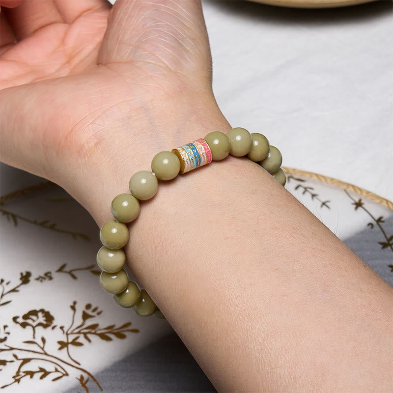 10 mm Alashan-Achat-Armband zur Stärkung des Selbstvertrauens