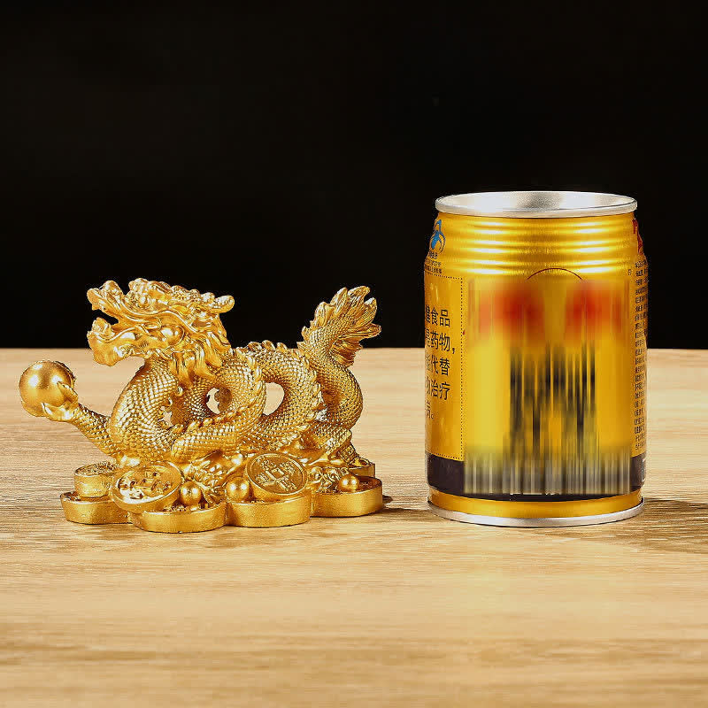 Feng Shui Drachen Kupfermünze Dekoration | Reichtum & Glück