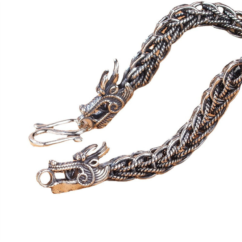 Drachenarmband aus 925er Sterlingsilber für Erfolg und Stärke