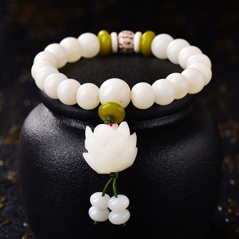 8 mm Bodhi Seed Lotus Armband für Glück und Erleuchtung