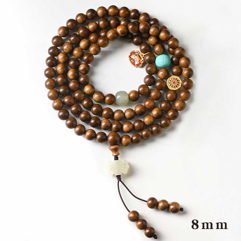6mm Rosenholz Schutz Ruhe Armband Mala
