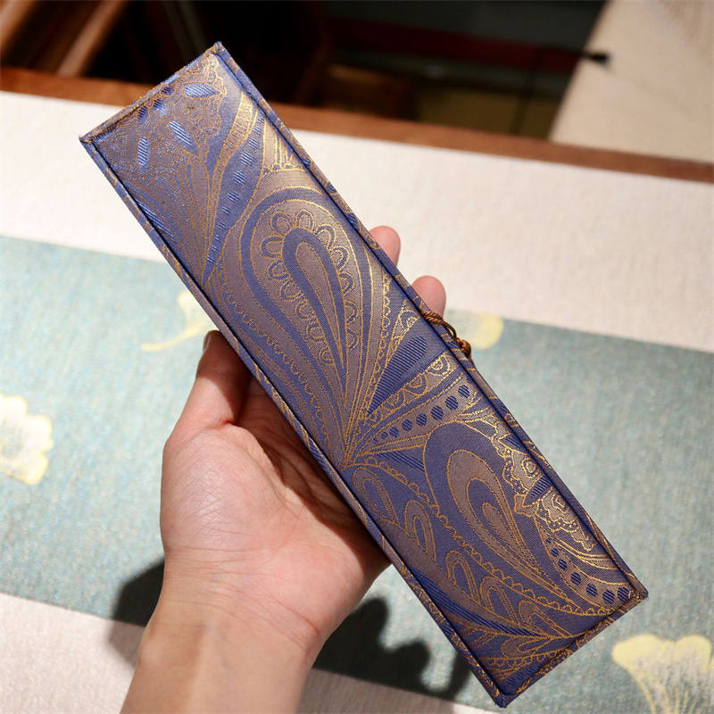 Blaue Schmuckaufbewahrungsbox für spirituelle Malas und Halsketten