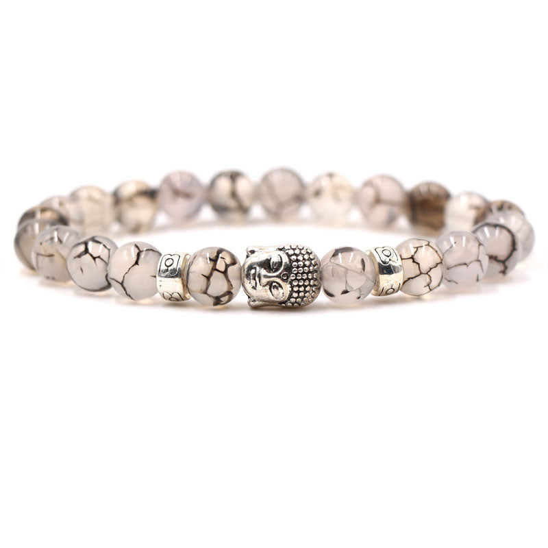 8 mm lila Achat-Schutz-Achat-Armband