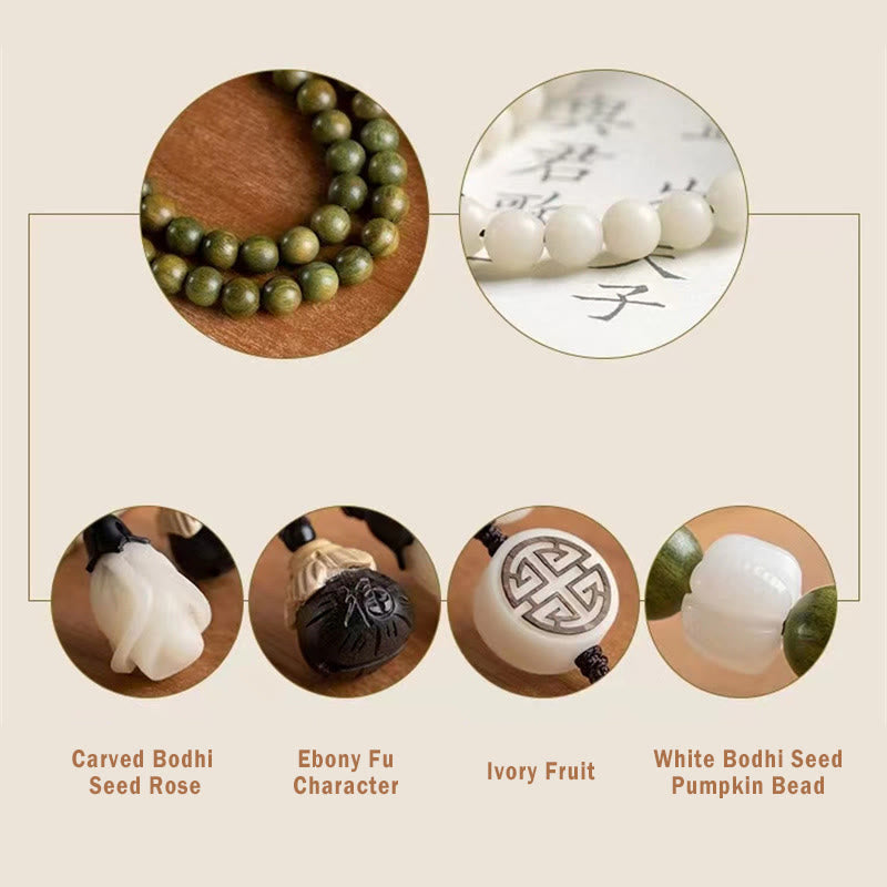 Grünes Sandelholz Bodhi Samen Beruhigendes spirituelles Armband