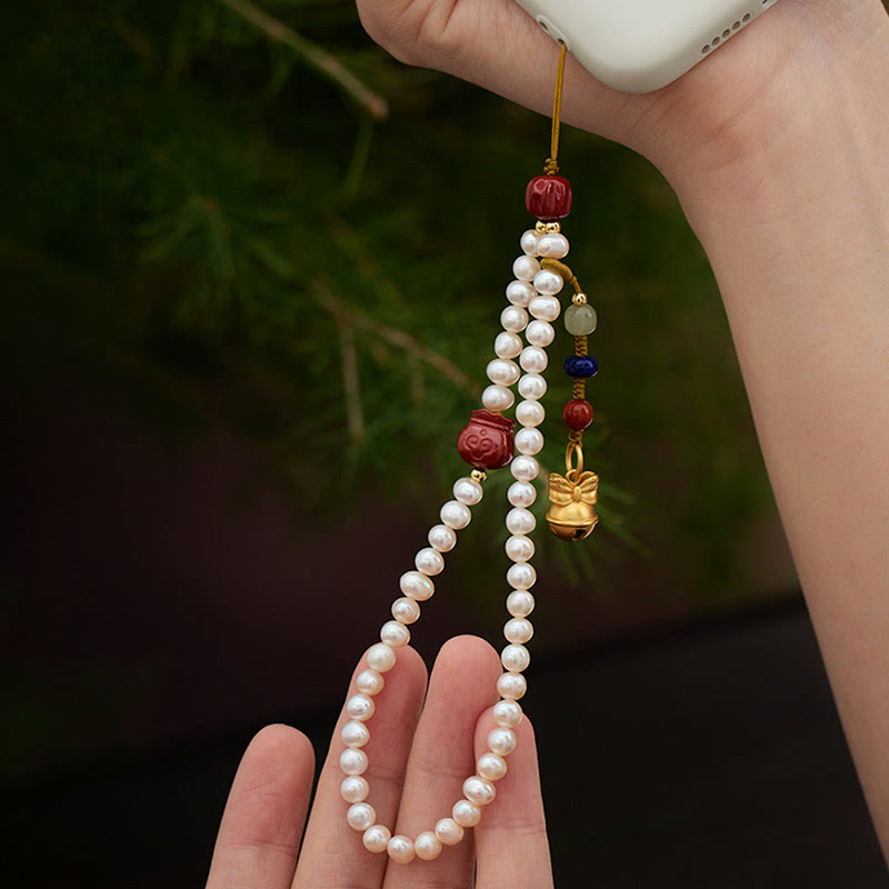 6 mm Zinnober-Heil-Telefon-Hängedekoration