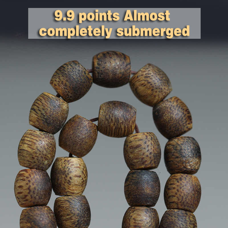 6mm Hainan Green Qinan Agarwood 108 Mala Perlen Armband