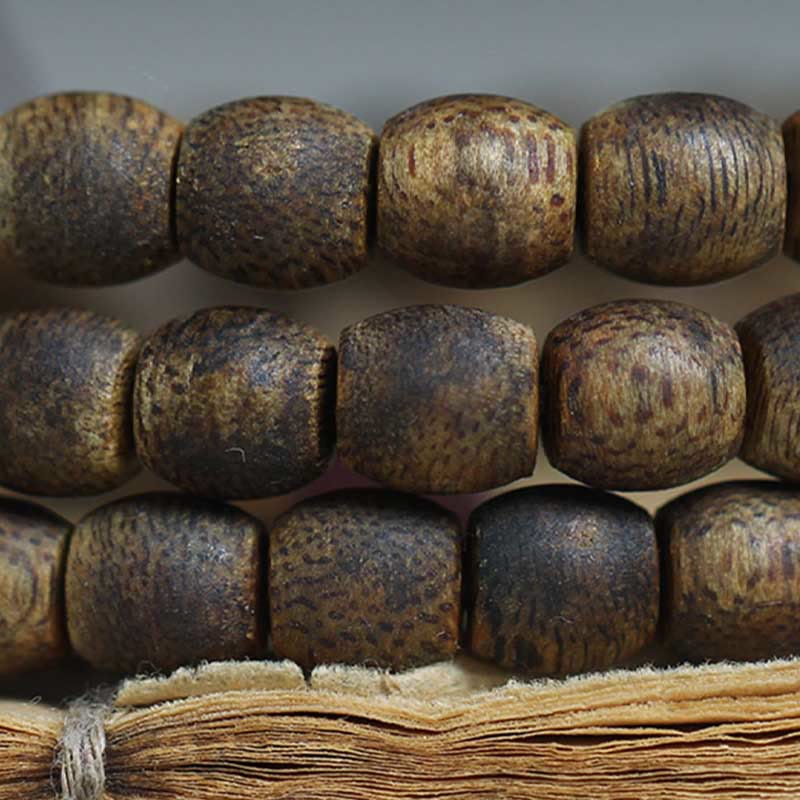 6mm Hainan Green Qinan Agarwood 108 Mala Perlen Armband
