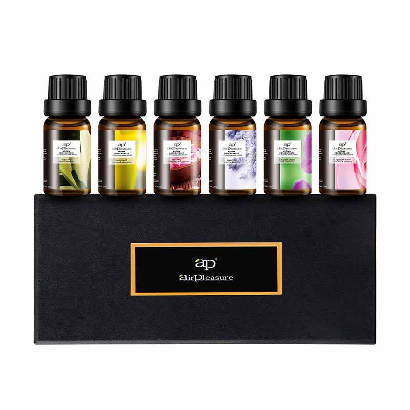 6-teiliges Aromatherapie-Set mit ätherischen Ölen zur Heilung | Heilende Klänge