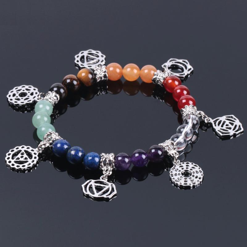 7-Chakra-Charm-Armband für Gleichgewicht und Harmonie