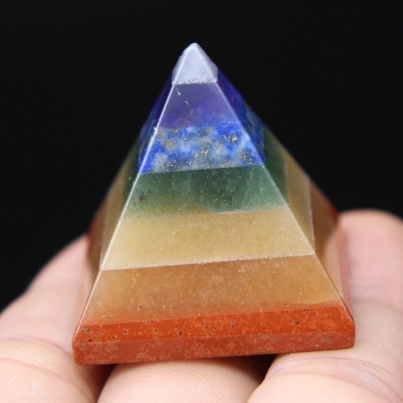 7 Chakra Regenbogen Pyramide