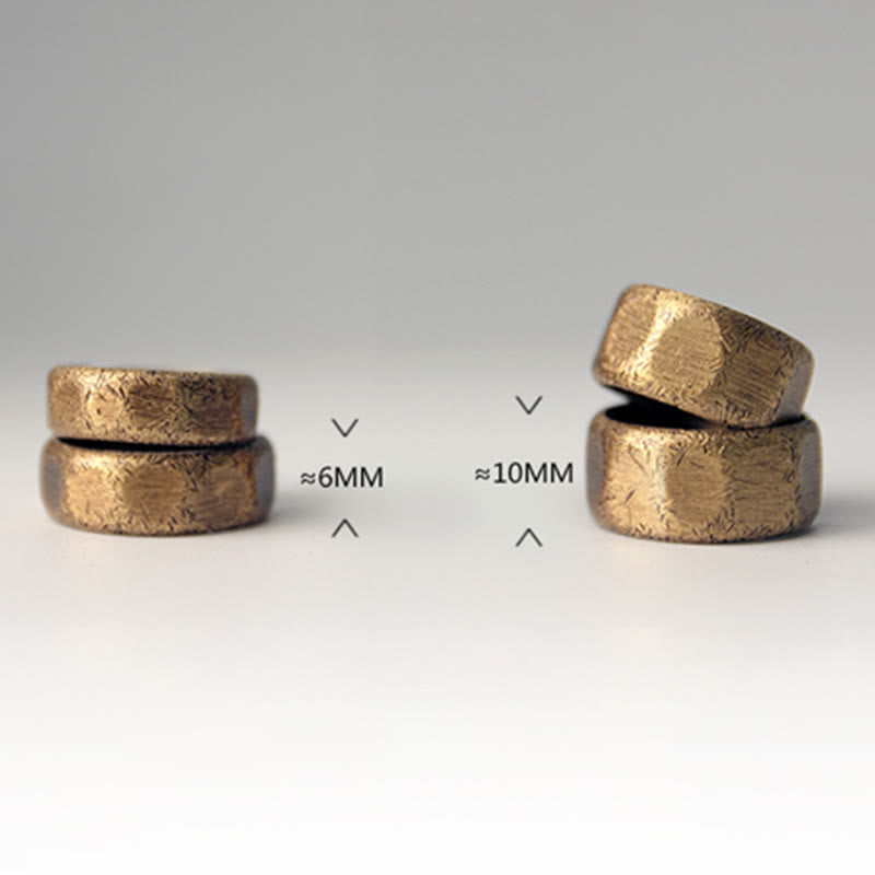 Verstellbarer Reichtumsring aus Kupfer und Messing | Spirituelle Heilung & Glück