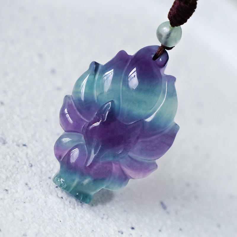 Fluorite Gold Sheen Obsidian Protection Necklace 45cm Length