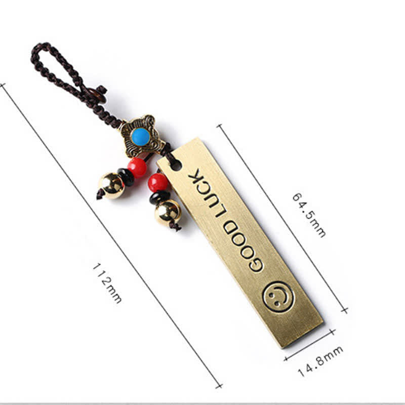 Feng Shui Yin Yang Bagua Balance Schlüsselanhänger Kupfer Messing