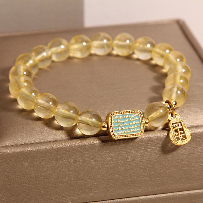 8mm Citrine Generosity Bracelet for Spiritual Growth