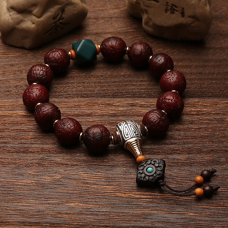 Unisex Bodhi Seed Tibetisches Handgelenk Mala | Glücks- und Reichtumsbringer