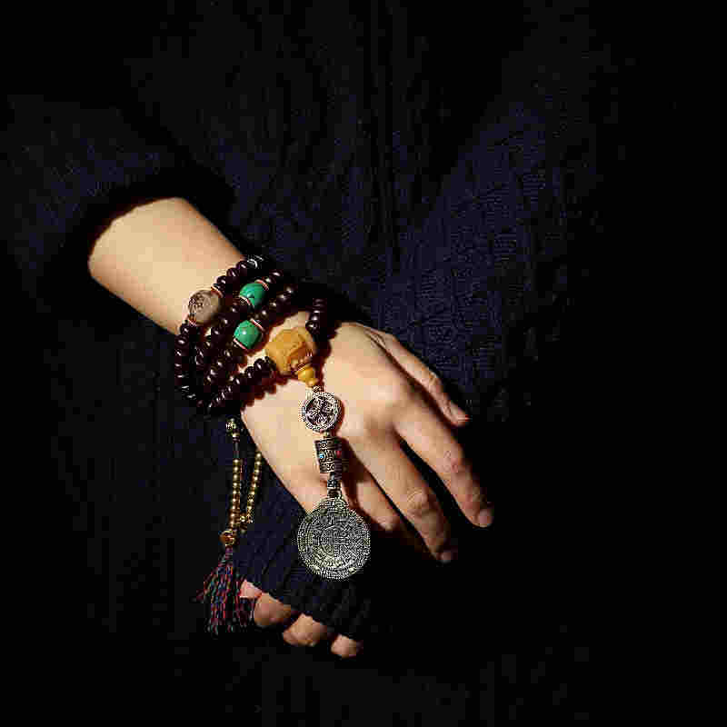 108 Perlen Bodhi Seed Mala Armband für Meditation & Harmonie