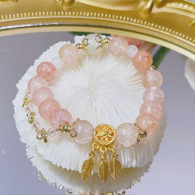 Glass Bead Dream Catcher Protection Bracelet Spiritual Charm