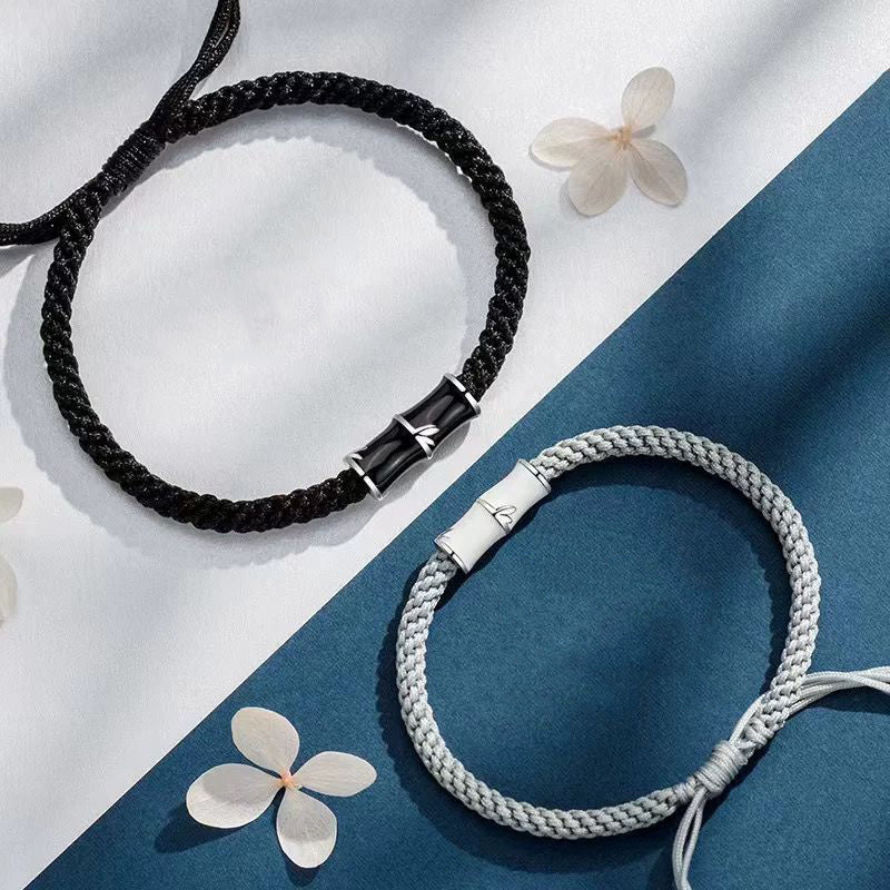 Kupfer-Bambus-Paar-Seilarmband für spirituelle Heilung