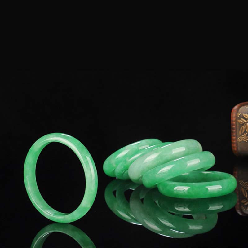 Jade-Armreif, 58 mm, für Fülle und Schutz