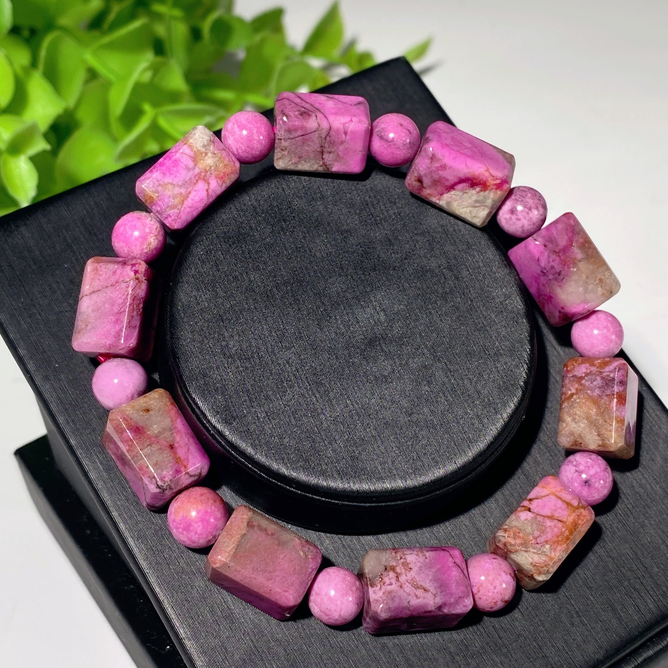7 mm bis 13 mm rosa Calcit spirituelles Heilungsarmband