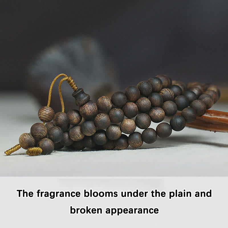 7 mm Adlerholz-Mala-Armband für Frieden und Stärke