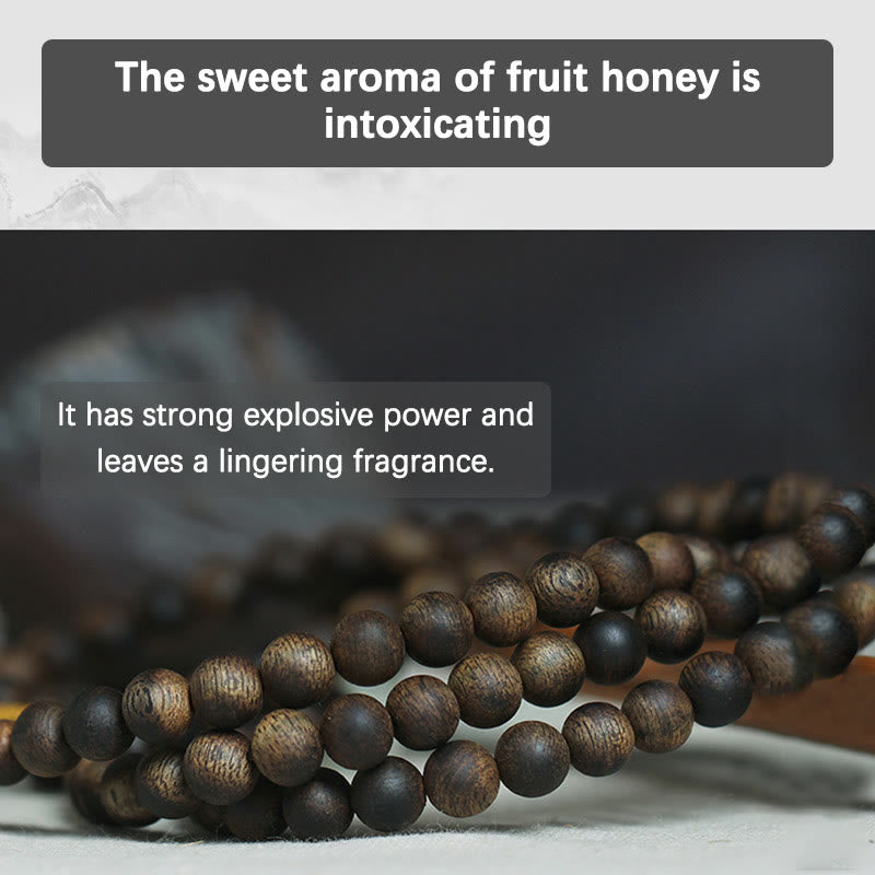 7 mm Adlerholz-Mala-Armband für Frieden und Stärke