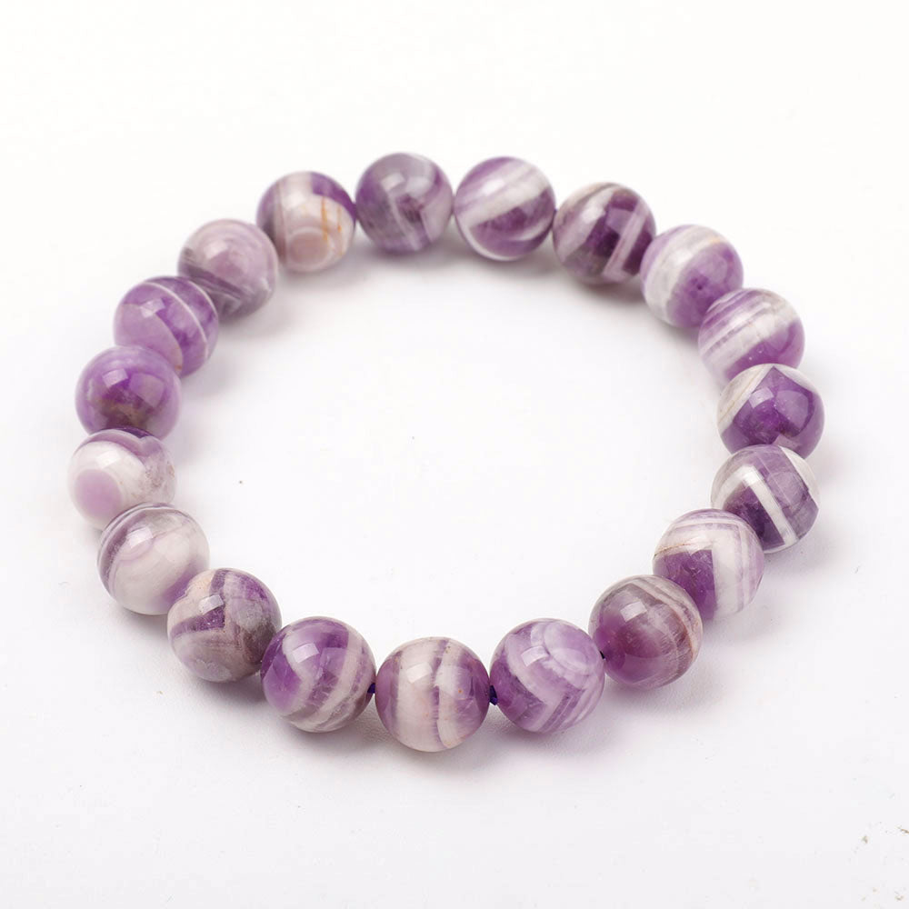 8–12 mm Amethyst-Traumarmband für Meditation