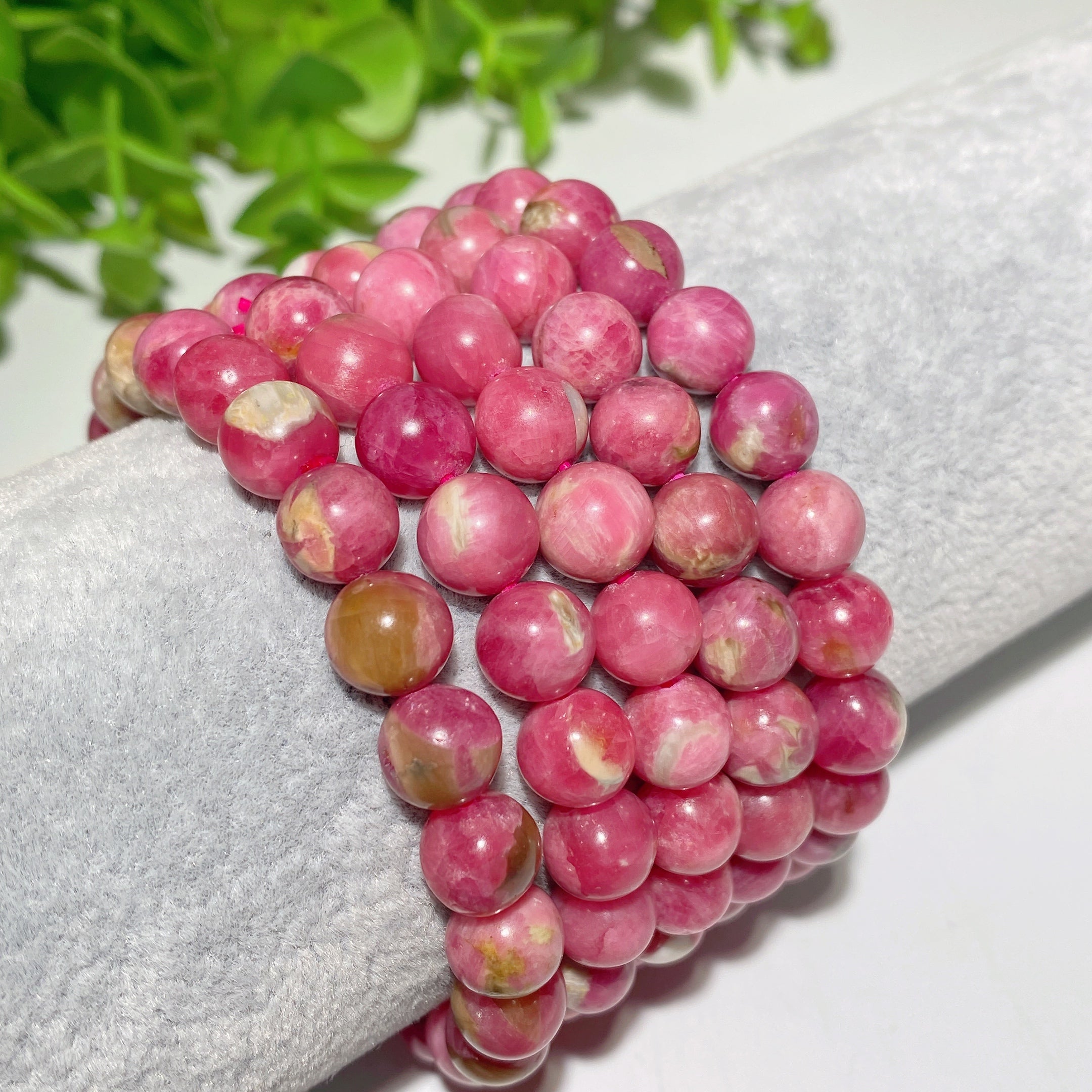 8,5 mm Rhodochrosit-Schutz-Heilarmband
