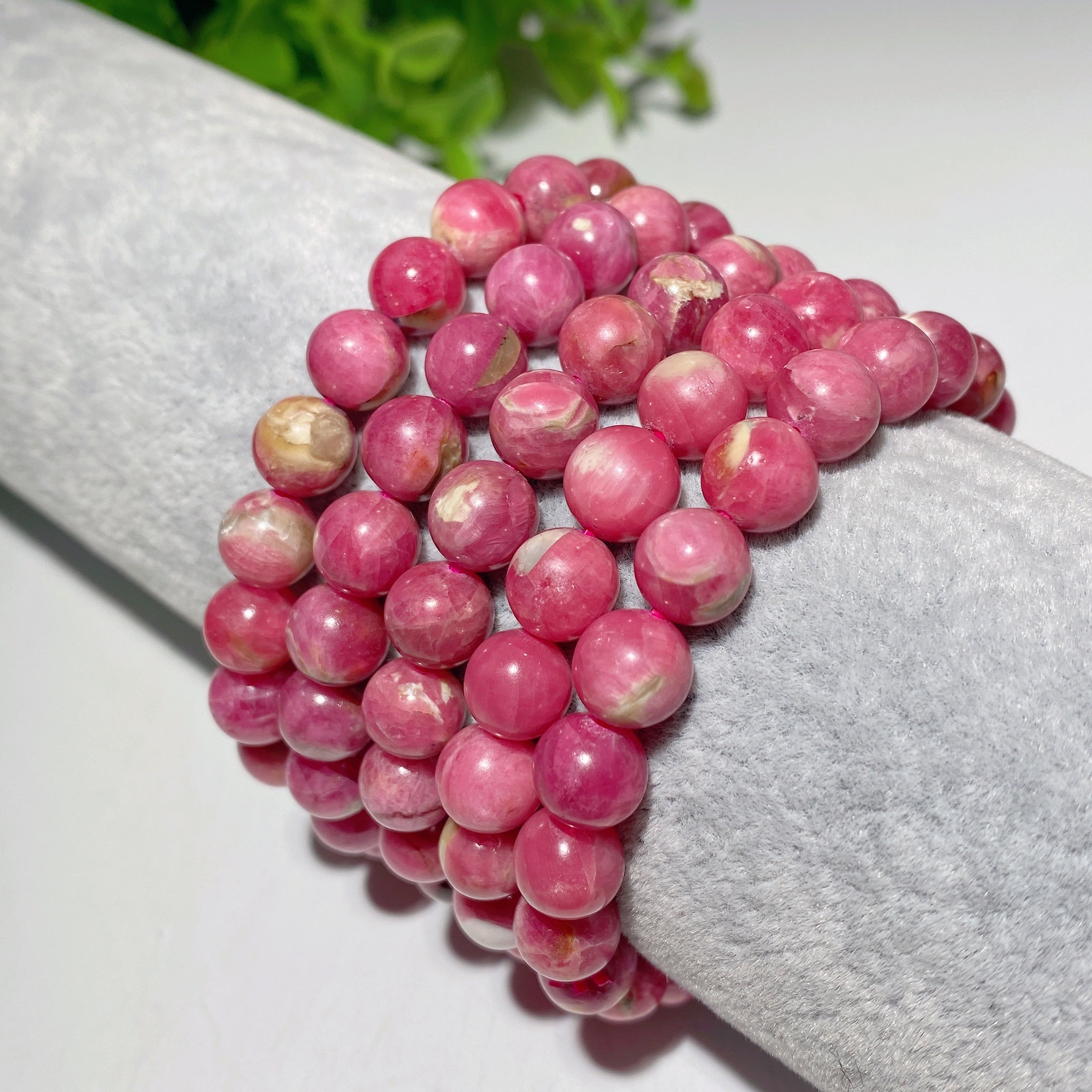 8,5 mm Rhodochrosit-Schutz-Heilarmband