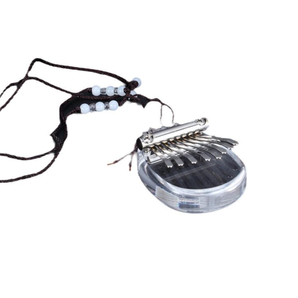 8-Key Acrylic Kalimba Thumb Piano for Kids with metal tines and circular base