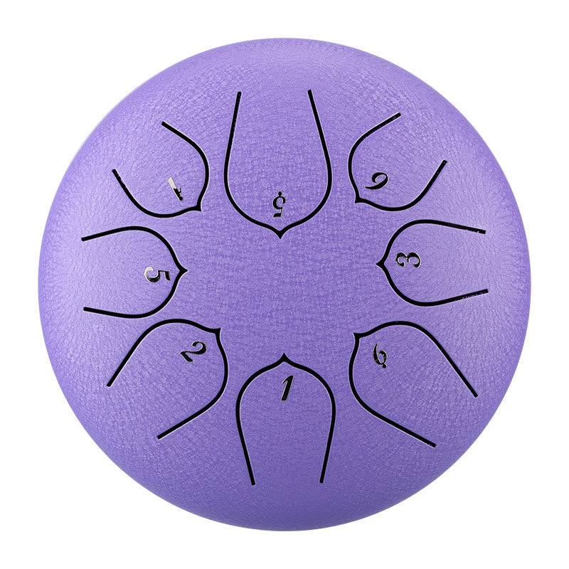 8-töniges Steel Tongue Drum Kit für Meditation und Klangheilung